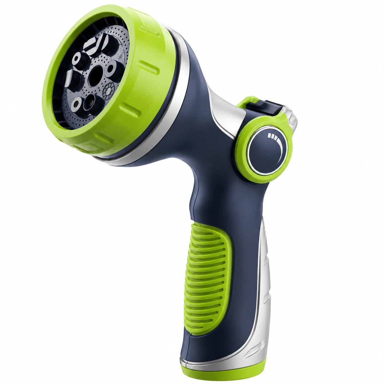 Pistola irrigazione 23 cm in plastica verde blu con testina regolabile