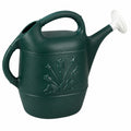 Annaffiatoio da giardino 10 L in plastica verde scuro con diffusore bianco