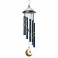 Campanella a vento in metallo blu e oro 100 cm - decorazione sospesa con tubi sonori